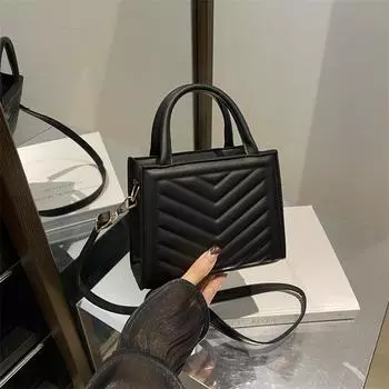 Textured Embroidered Thread Women S Bag Winter Shoulder Messenger Bag Fashionable And Casual Simple Small Square Tide Bag серебряный