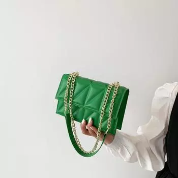 Textured foreign style women s bag 2024 summer new trend fashion chain small square bag foreign style retro atmospheric messenger bag белый