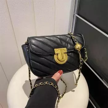 Маленькая сумка с текстурой, Весенний тренд женской сумки, Популярная сумка-мессенджер, Модная ретро-цепочка, Маленькая квадратная сумка. светло-коричневого