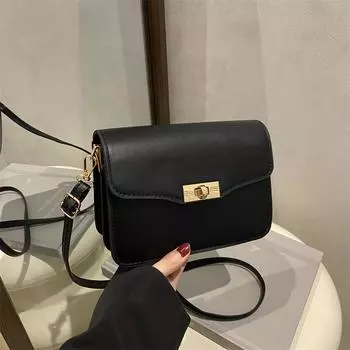 Textured small black high-end bag women s 2025 new trendy Japanese and foreign style super fire versatile messenger bag белый