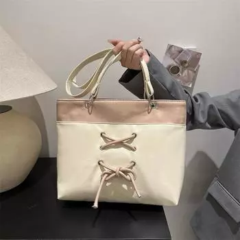 Текстурированная большая модная сумка для ранней весны, универсальная сумка через плечо и подмышку, рабочая сумка-тоут серебряный