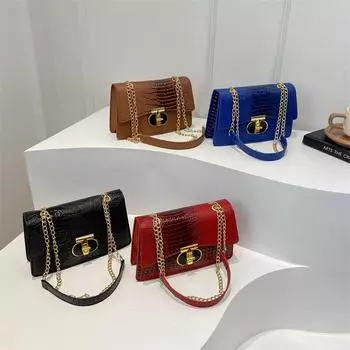 Текстурированная французская нишевая сумка-цепочка для женщин на лето, новая женская сумка через плечо в стиле ретро