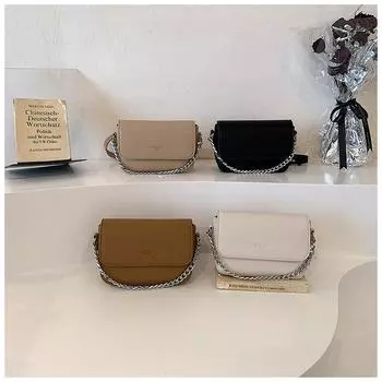 Текстурированная и вестернизированная маленькая сумка, новинка 2023 года, модная женская сумка, летняя популярная универсальная сумка через плечо с цепочкой, модная маленькая квадратная сумка белый