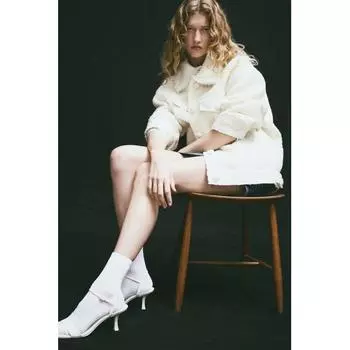 Текстурированная куртка HM кремового цвета