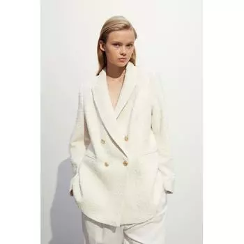 Текстурированная куртка HM кремового цвета
