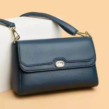 Текстурированная мягкая кожаная женская сумка через плечо, модная сумка-мессенджер большой емкости для мам красный