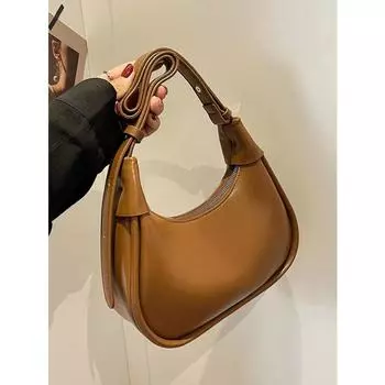 Текстурированная ретро женская сумка подмышкой осень-зима универсальная сумка через плечо из искусственной кожи модные однотонные женские сумки через плечо (20cm<Max Length<30cm)