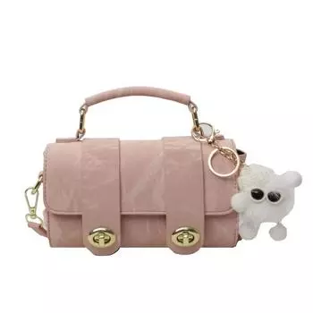 Текстурированная стильная женская ручная простая сумка Boston, текстурированная сумка через плечо розовый