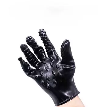 Текстурированные перчатки БДСМ для женщин - Стимулирующие насадки на пальцы и когти - Извращенные игрушки для взрослых S