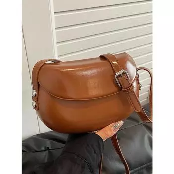 Текстурированные женские сумки через плечо, однотонные, из искусственной кожи, с клапаном, маленькая квадратная упаковка, новая женская повседневная сумка на плечо