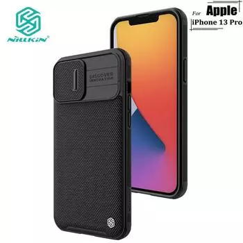 Текстурированный чехол Nillkin Pro для iPhone 13 Pro, чехол для телефона из ТПУ ПК, противоударная задняя крышка из нейлонового волокна с выдвижной камерой, защита конфиденциальности IPhone13 Pro