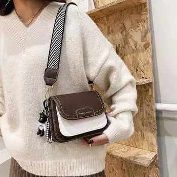 Текстурная диагональная сумка для женщин. Универсальная маленькая квадратная сумка, сумка через плечо большой вместимости, модные и стильные повседневные корейские дорожные сумки. only bag