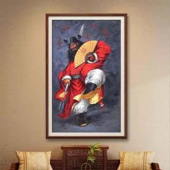 Текстурная копия ручной росписи маслом, фигура, Пекинская опера, чайный домик, картина для украшения отеля 90*150cm