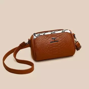 Текстурная маленькая женская сумка, новинка лета 2024 года, модная универсальная сумка через плечо, сумка для мамы, женская сумка среднего возраста, трехслойная сумка для телефона