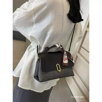 Текстурная плетеная сумка для женщин, новая сумка знаменитости из Интернета, японская минималистская плетеная сумка через плечо only bag