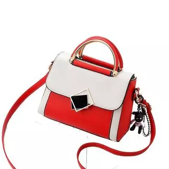 Текстурная сумка, модная маленькая квадратная сумка, сумка-мессенджер на одно плечо, женская сумка 22x10x16cm белый