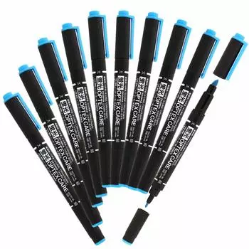 Текстурный маркер Zebra Optex Care Blue 10 шт. B-WKCR1-BL