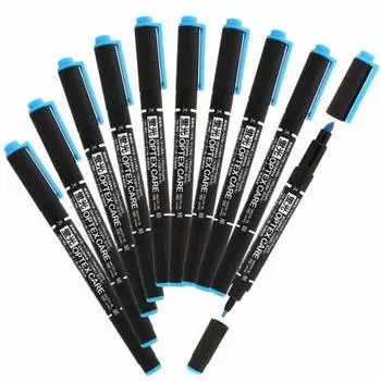 Текстурный маркер Zebra Optex Care Blue 10 шт. B-WKCR1-BL