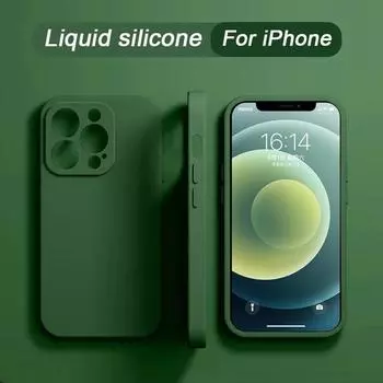 Текстурный мягкий жидкий силиконовый чехол для телефона для iPhone 15 14 13 12 11 Pro Max X XR XS Max 7 8 14 15 Plus противоударный бампер задняя крышка из ТПУ For iPhone 8 Plus чёрный