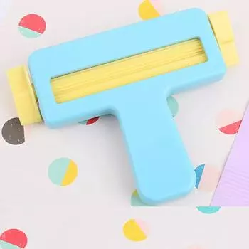 Текстурный валик для бумаги, инструменты для рукоделия, щипцы для бумаги, инструмент для квиллинга, формирователь волн, инструмент для изготовления DIY, художественные ремесла, скрапбукинг розовый