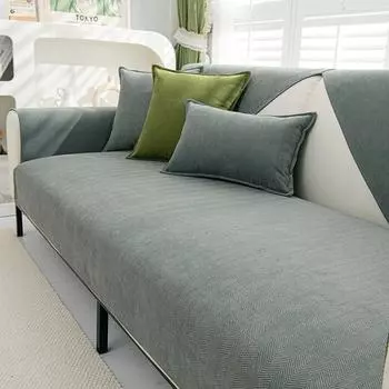 Текстуры синели, чехол для дивана, полотенце, сплошной цвет, подушка для дивана в гостиной, Нескользящая подушка для дивана, подлокотник, чехол на спинку, домашний декор 70x70cm-1pc