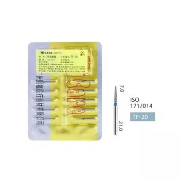 TF-20 2-слойные дешевые стоматологические алмазные боры TF-20