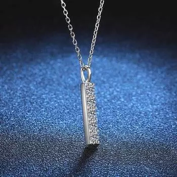 TFGLBU 0,5CTTW сертифицированный кулон из муассанита превосходной огранки для женщин ожерелье из стерлингового серебра S925 элегантные блестящие ювелирные изделия с бриллиантами