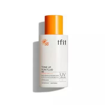 TFIT Tone Up Sun Fluid 50 мл Гипоаллергенный солнцезащитный крем Увлажняющий Чувствительная кожа Водостойкий Сменный / / / / / / /