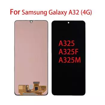 TFT/AMOLED ЖК-экран для Samsung Galaxy A32 4G A325 A325F, сменный преобразователь сенсорного экрана в сборе TFT чёрный