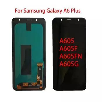 TFT/OLED ЖК-экран для Samsung Galaxy A6 Plus A605 A605F ЖК-дисплей с дигитайзером сенсорного экрана в сборе TFT чёрный