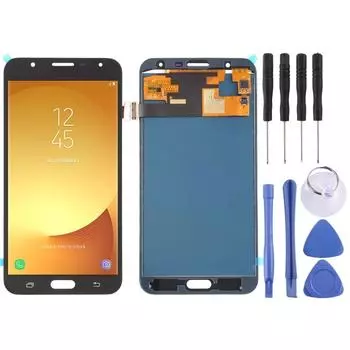 TFT ЖК-экран для Galaxy J7 Neo, J701F/DS, J701M с дигитайзером в сборе чёрный