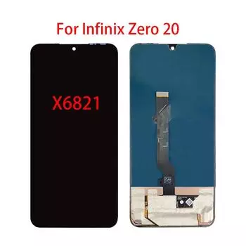 (TFT) ЖК-экран для Infinix Zero 20, ЖК-дисплей, дигитайзер сенсорного экрана, полная замена в сборе чёрный