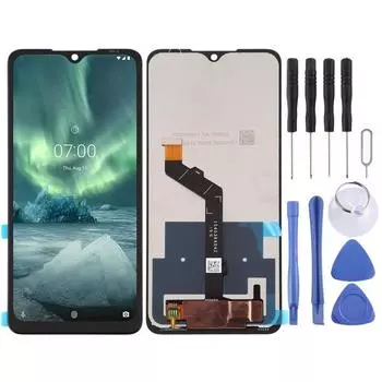 TFT ЖК-экран для Nokia 7,2/6,2/TA-1193/TA-1178/TA-1196/TA-1181 с дигитайзером в полной сборке