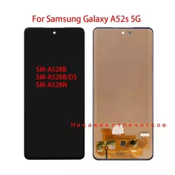 TFT ЖК-экран для Samsung Galaxy A52s 5G ЖК-дисплей с дигитайзером сенсорного экрана, полная сборка, запасная часть чёрный