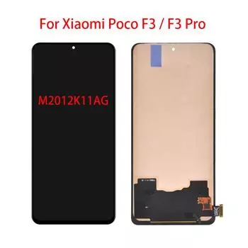 TFT ЖК-экран для Xiaomi Poco F3/Poco F3 Pro, ЖК-дисплей, дигитайзер сенсорного экрана в сборе, запасная часть Poco F3 / TFT чёрный