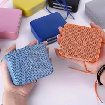 TG166 Мини Беспроводной Динамик Музыкальный Сабвуфер Портативные Колонки USB 3D Стерео Колонка Объемного Звука Бас Коробка Поддержка FM Радио чёрный