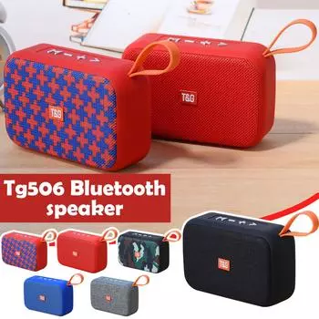 TG506 Портативный Bluetooth-динамик Беспроводная звуковая панель Открытый HIFI-сабвуфер чёрный