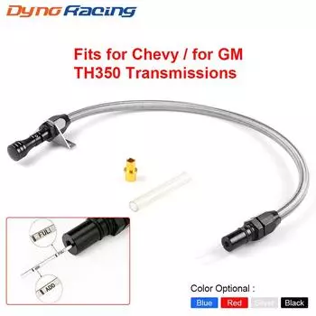 TH350 TH400 Гибкий щуп трансмиссии из нержавеющей стали для GM Chevy TH-400 TH-350 Turbo SBC BBC 350 400 серебряный