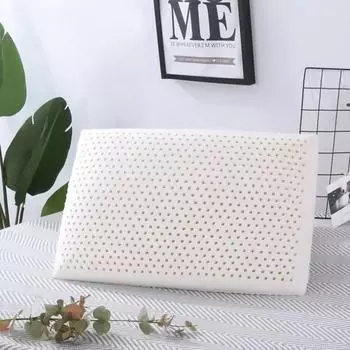 Тайская латексная подушка, подушка для шеи на одного человека, низкая подушка для взрослых студентов, подушка для домашнего хлеба 58x38cm