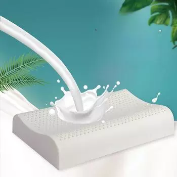 Thai Natural Latex Pillow Adult Cervical Spine Massage Pillow Core Pillow 30x50cm