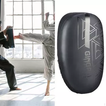 Тхэквондо удар ногой назад мишень PU кожа защитное снаряжение профессиональная тренировка удары Black