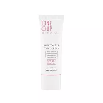 THANK YOU FARMER Skin Tone Up Total Cream SPF50+ PA++++ 40мл