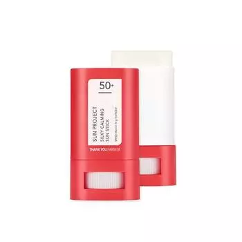 THANK YOU FARMER Sun Project Шелковистый успокаивающий солнцезащитный стик 14 г