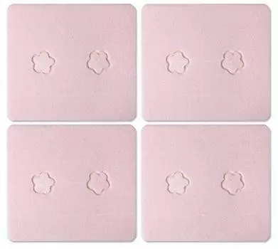 Thanko Okudake Adsorption Chair Soft and 4 Plain Pink Seat, Non-Slip Cushion, Pieces, OJ-43