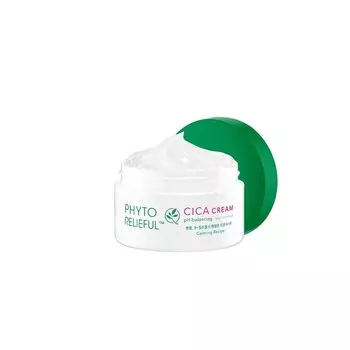 THANKYOU FARMER Phyto Relieful Cica Cream 80 мл Успокаивающий экстракт центеллы Ингредиенты Корейский уход за кожей лица Увлажняющий крем для женщин Лицо