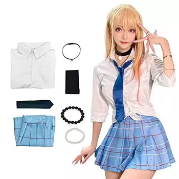 That Doll Falls in Love Косплей Уми Китагава Косплей Костюм Уми Китагава Марин Китагава Косплей Униформа Набор Галстук Косплей Инструменты Аксессуары