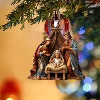 Thatched Hut Backpack Keychain Pendant Christmas Decoration 2D Car Pendant Rearview Mirror Pendant Christmas Gnome Decoration