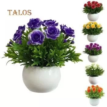 THD искусственный цветок бонсай DIY этап сад свадьба свадьба офис декор белый