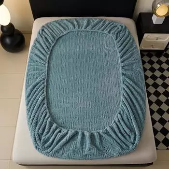 the 2024 New Shu Cotton Velvet Tafu Velvet Single Piece Bed Sheet Can Be Paired with the Same Duvet Cover x 74cm Pillow Case