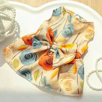 The 3D Rose Pet Dog and Cat Clothing and Supplies Are Thinner Than The Bear Plush Cat M